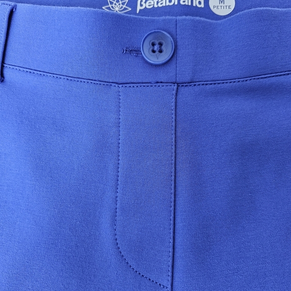 Betabrand Classic Dress Yoga Pants Womens MP Royal Blue  Straight Leg Pull-on - Picture 7 of 9